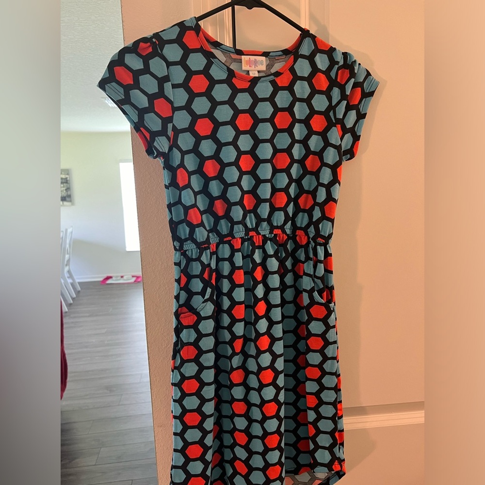 Girls LuLaRoe Mae dress size 12